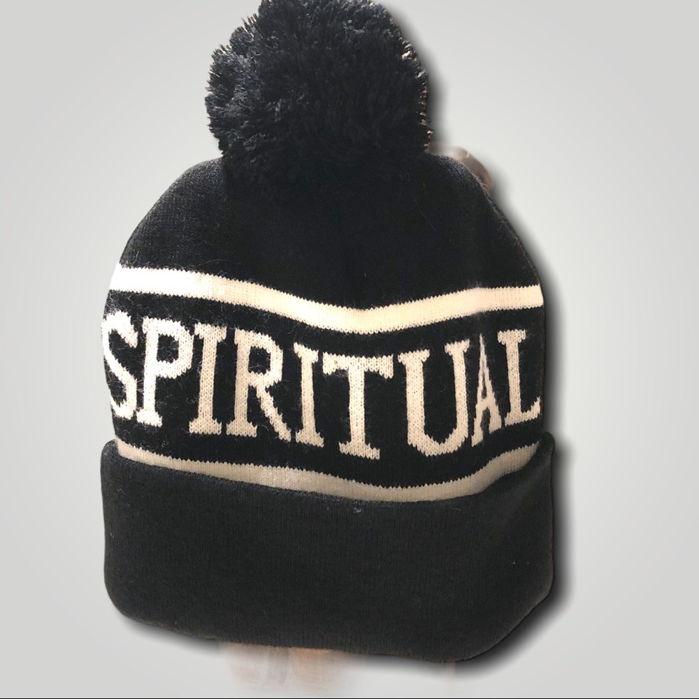 NWOT Spiritual Gangster winter knit logo beanie - Picture 1 of 15